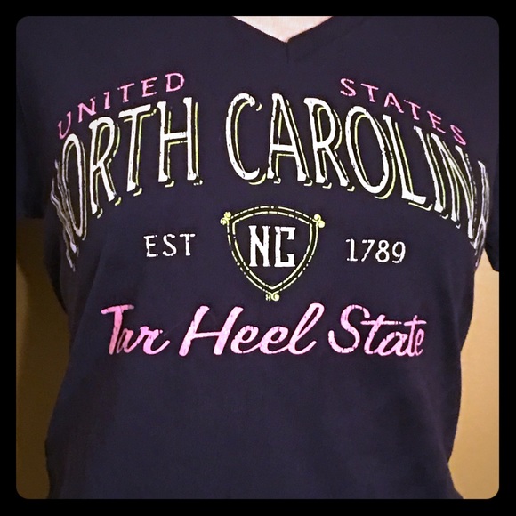NORTH CAROLINA TAR HEEL STATE TEE- PRESHRUNK - Picture 2 of 6